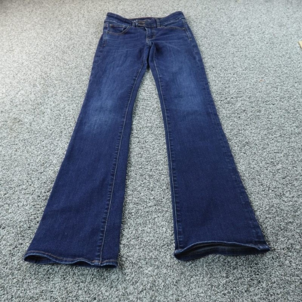 American Eagle Jeans Womens 4 Dark Blue Denim Pants Kick Boot Low Rise Stretch